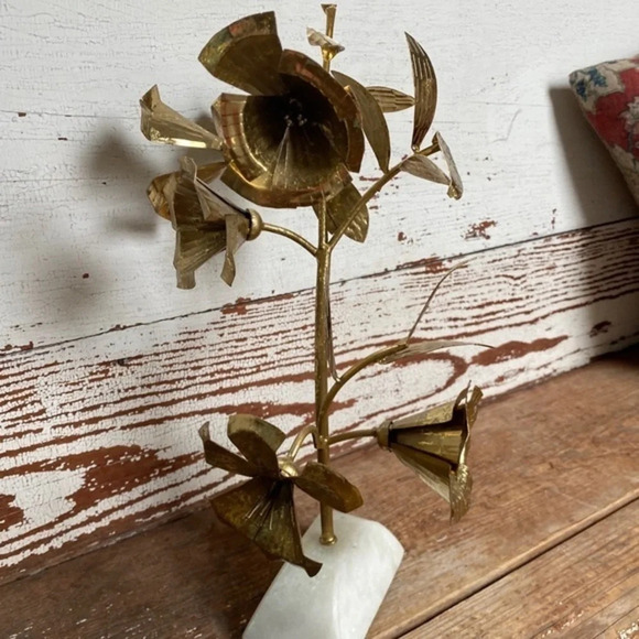 Anthropologie Jennifer Tran Metal Floral Sculpture - Picture 3 of 5